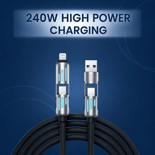 4 in 1 Fast Charging Cable | One Cable for All Devices
